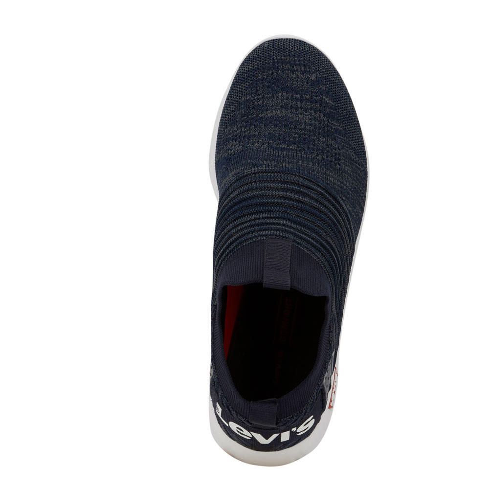 Levi's Mens Drifter KT Logo Casual Rubber Sole Knit Fashion Slip-on Sneaker  Shoe