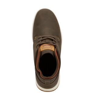 levis dress shoes Levi's Men Justin Casual (Charcoal) low top design with classic lace up closure for a polished look Levi Strauss Levi Jean Boots
