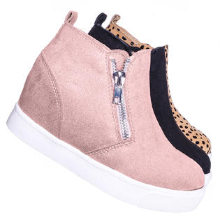 Soda Childrens Athleisure Hidden Wedge Sneaker Girls High Top Loafer Shoes Soda Childrens Athleisure Hidden Wedge Sneaker Girls High Top Loafer Shoes