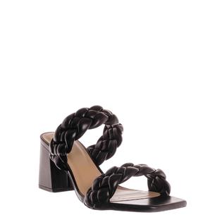 Soda Block Heel Braided Mule Women Puffy Slide Sandal Soda Block Heel Braided Mule Women Puffy Slide Sandal