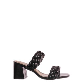 Soda Block Heel Braided Mule Women Puffy Slide Sandal Soda Block Heel Braided Mule Women Puffy Slide Sandal