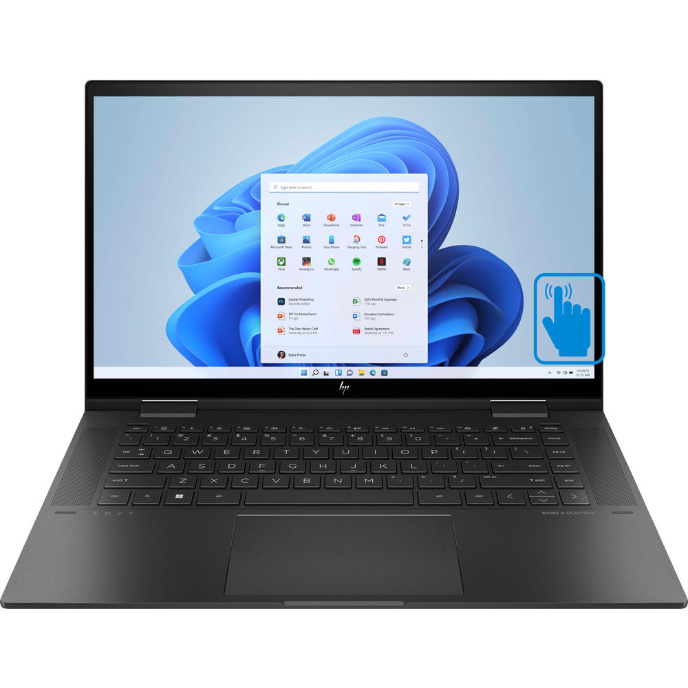 HP Envy x360 15-EY0  2-in-1 Laptop (AMD Ryzen 7 5825U, 16GB RAM, 2TB PCIe SSD, AMD Radeon, 15.6" Touch Win 11 Pro)