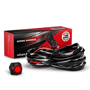 Nilight Off Road Led Light Bar Wiring Harness Kit 12v Fuse