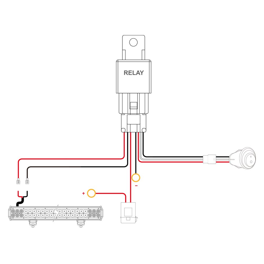 Nilight Off Road Led Light Bar Wiring Harness Kit 14awg Heavy