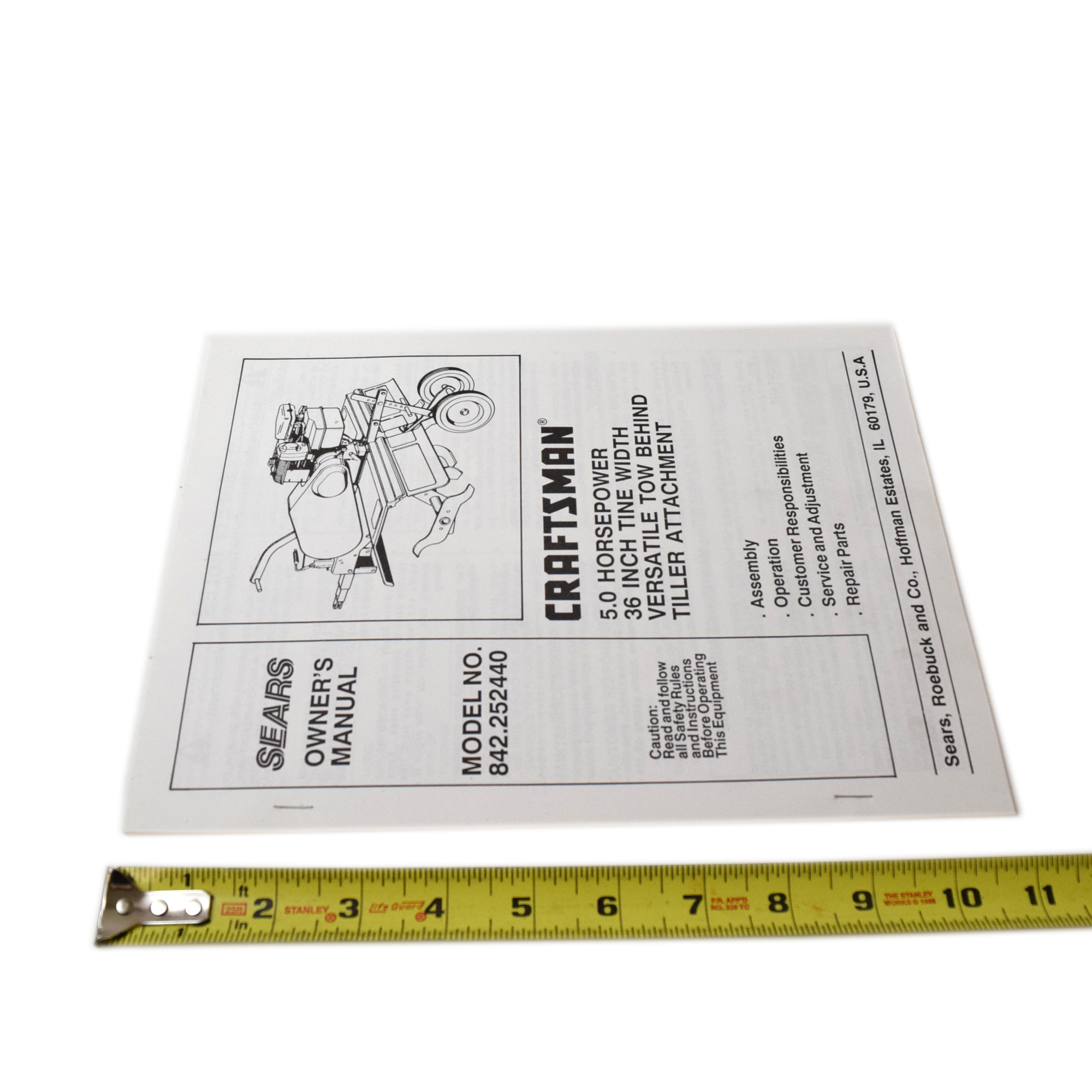 sears tiller manual 917. 293320 craftsman 6. 5 hp 19 inch rear tine tiller.