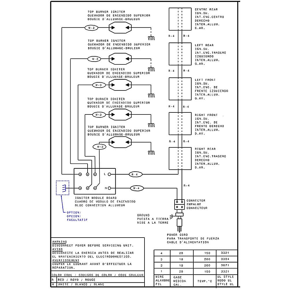 Frigidaire 318047112 Cooktop Wiring Diagram Genuine Original ...