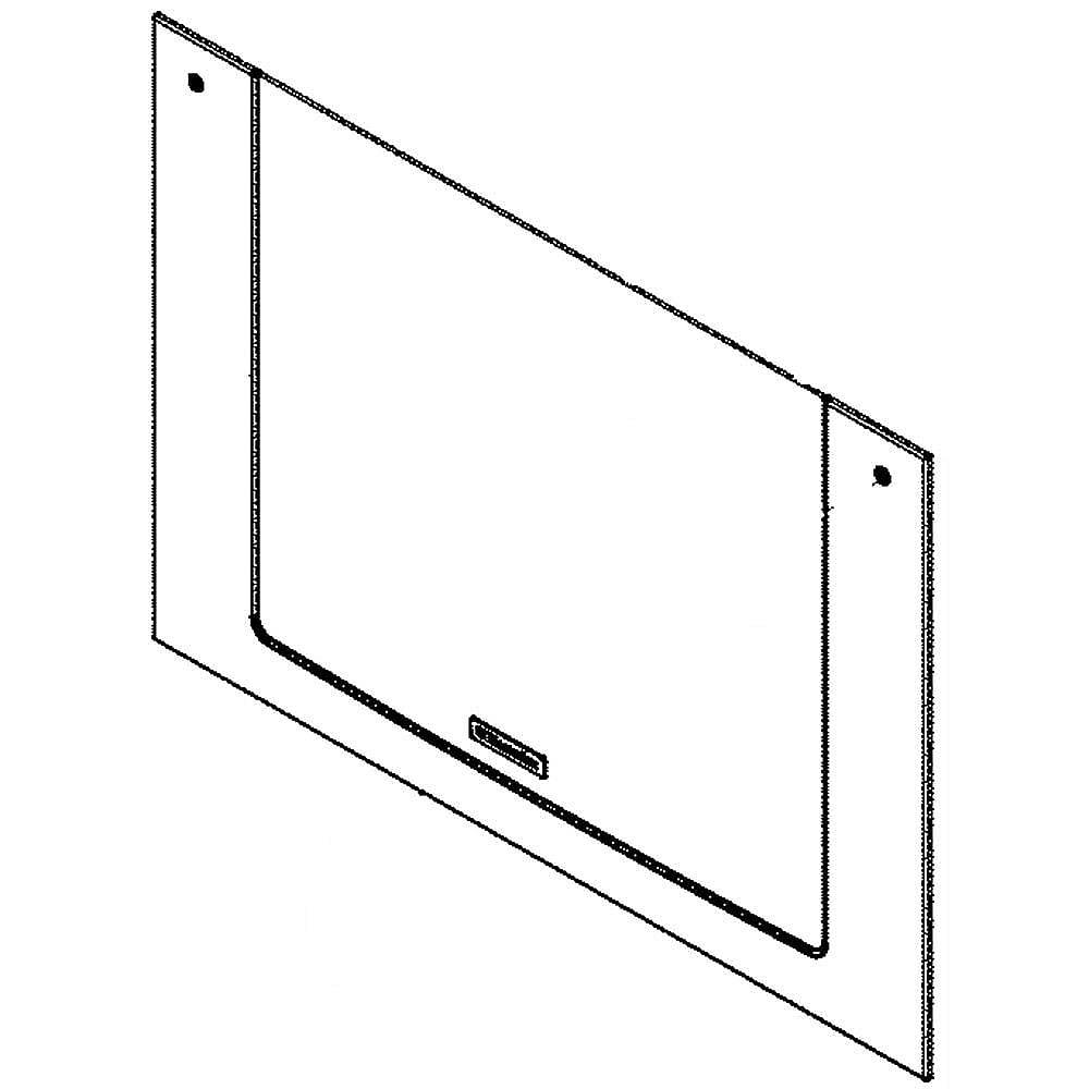 Frigidaire 5304512256 Wall Oven Door Outer Panel Assembly (Stainless and Black) Genuine Original Equipment Manufacturer (OEM) Pa