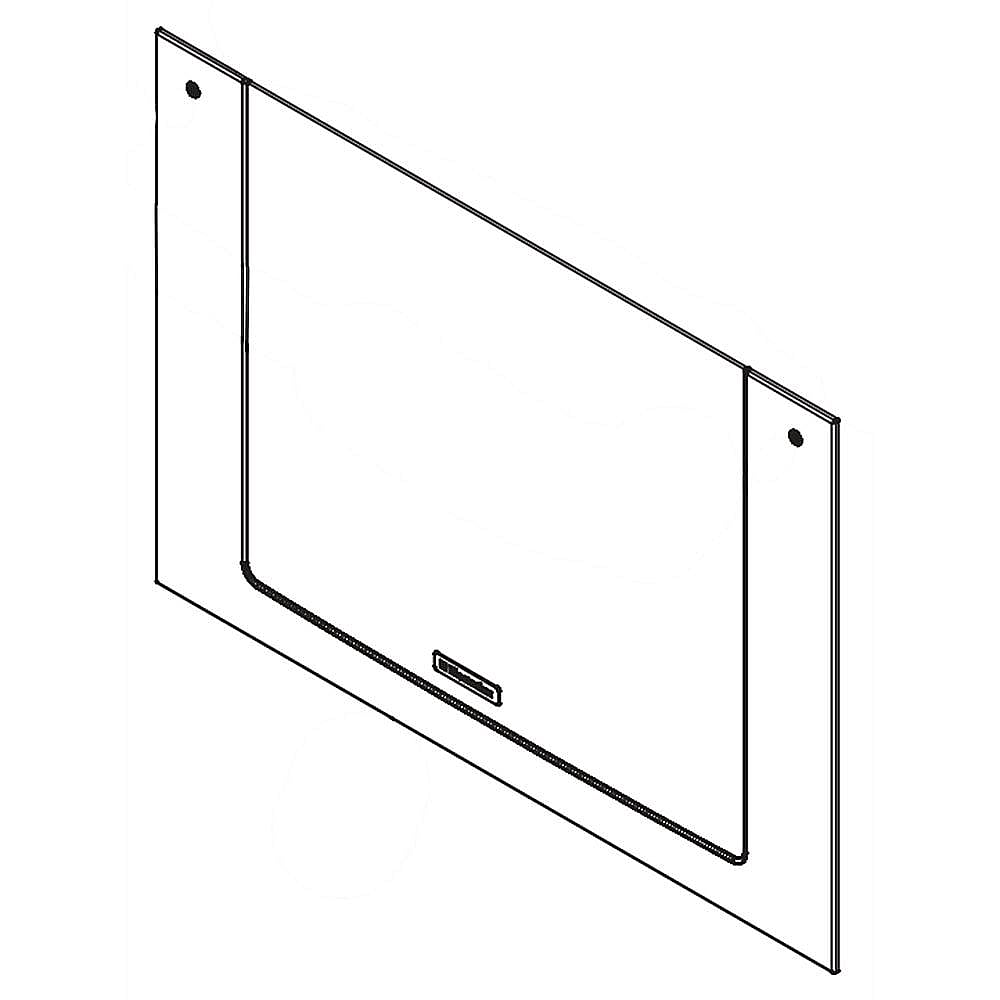 Frigidaire 808950031 Range Oven Door Outer Panel Assembly (Black and Stainless) Genuine Original Equipment Manufacturer (OEM) Pa