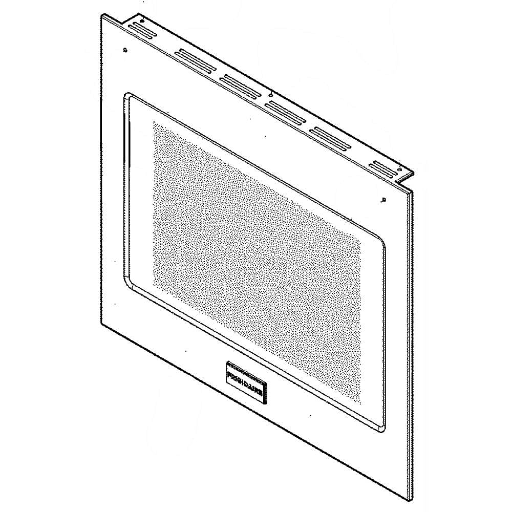 Frigidaire 5304515547 Wall Oven Door Outer Panel Assembly (Black and Stainless) Genuine Original Equipment Manufacturer (OEM) Pa