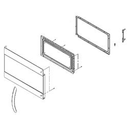 Frigidaire 5304512506 Microwave Door Assembly (White) Genuine Original Equipment Manufacturer (OEM) Part