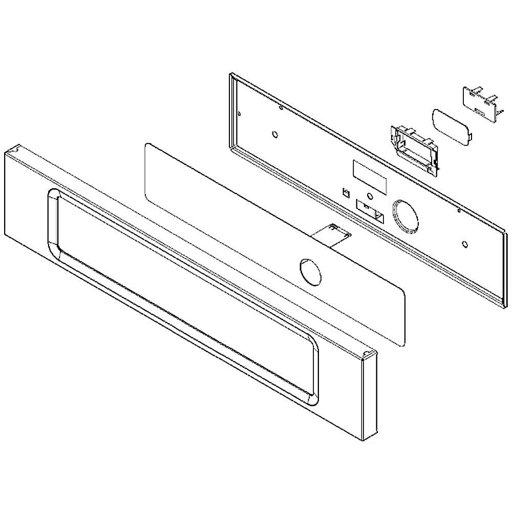 Whirlpool W10696354 Microwave Control Panel Assembly (Black ...