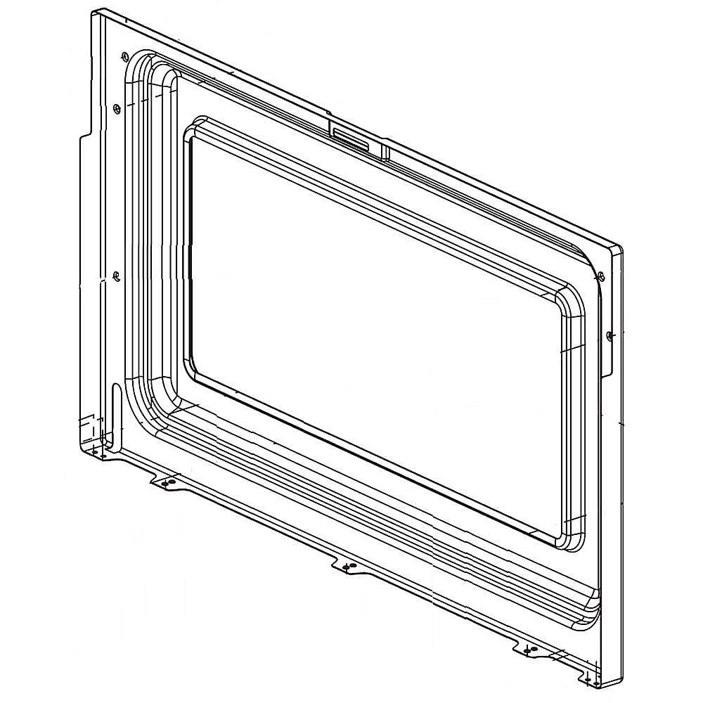 Lg MDQ64177302 Range Lower Oven Door Glass Frame Genuine Original Equipment Manufacturer (OEM) Part