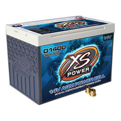 XS Power Battery XS Batteries XS Power D1400 14V 2,400 Amp AGM Battery with Terminal