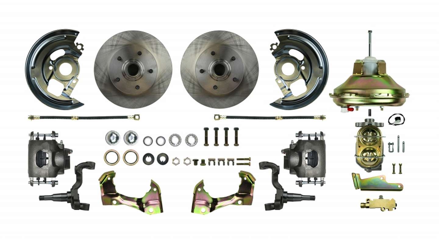 Right Stuff Detailing RIGHT STUFF GM A-Body 1967-72 Front Power Disc Conv Brake System P/N AFXDC06C