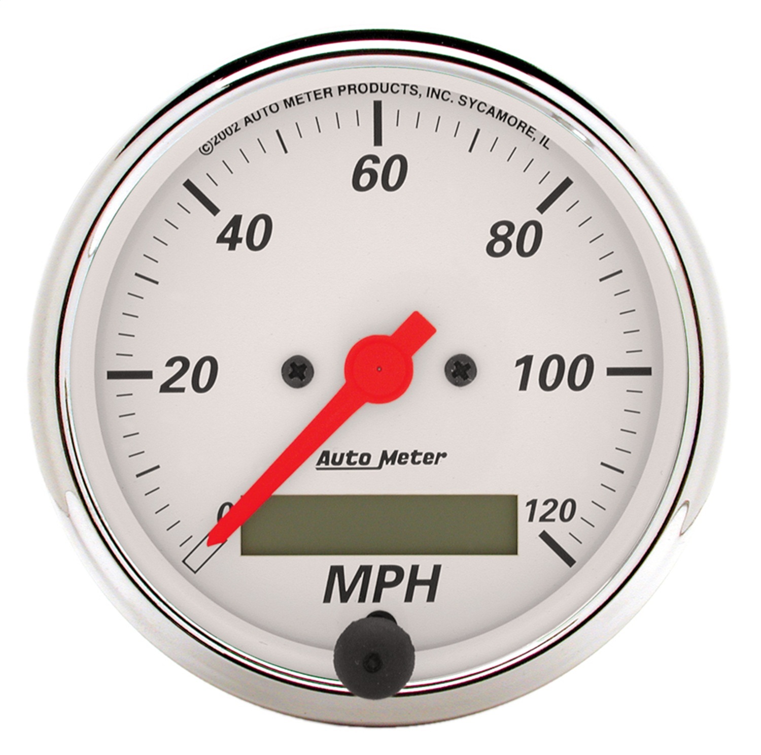 AutoMeter 1388 Arctic White Electric Programmable Speedometer