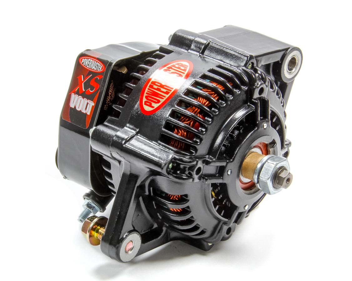 Powermaster 8138 XS Volt Denso Racing Alternator 95 Amp 12V Small One Wire Black