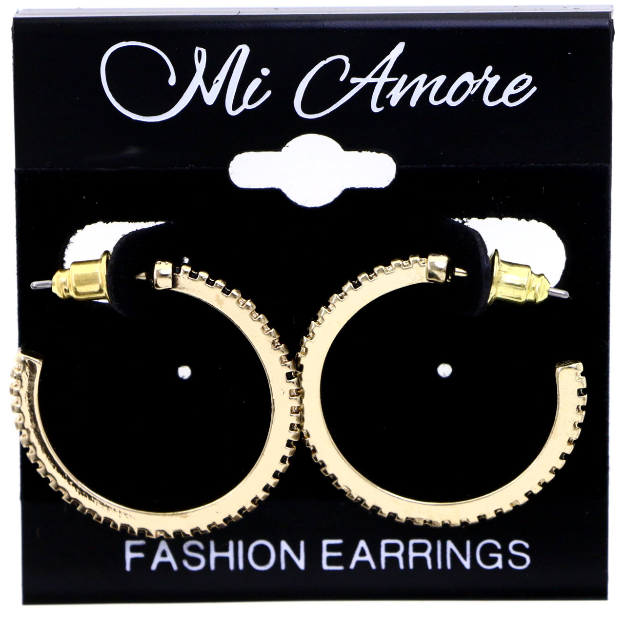 Mi Amore Antiqued Dangle-Earrings Gold-Tone