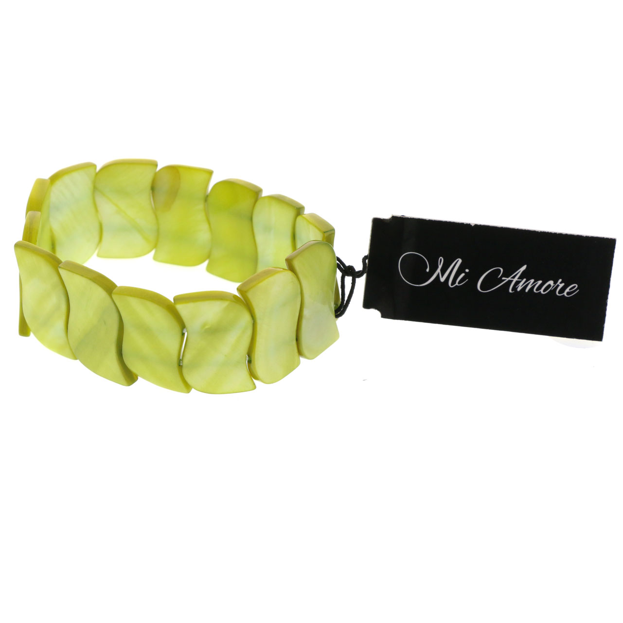 Mi Amore Stretch-Bracelet Green/Yellow