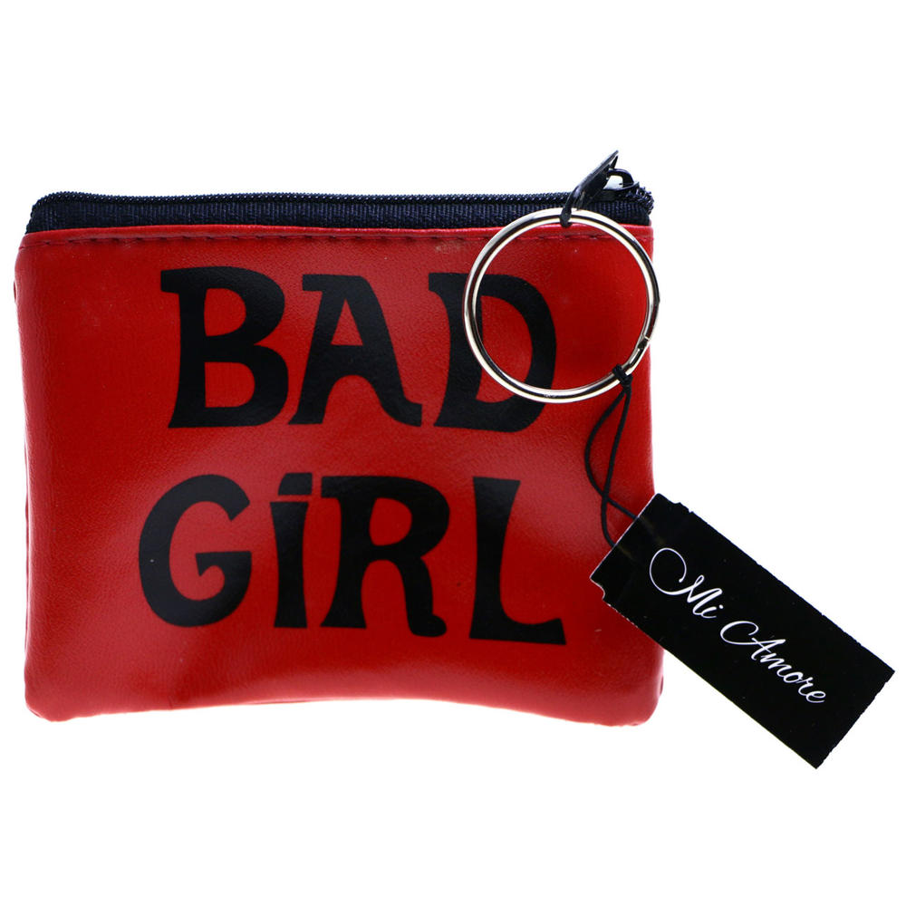 MI AMORE Bad Girl Coin-Purse-Keychain Red/Black