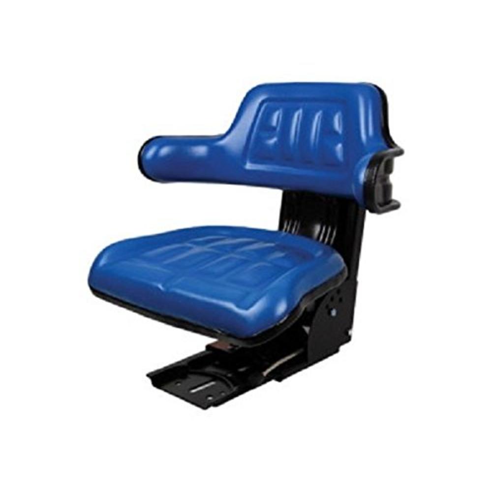 Farmer Bob's Parts Universal Economy Tractor Seat with Adjustable Suspension – Blue 510000BL Farmer