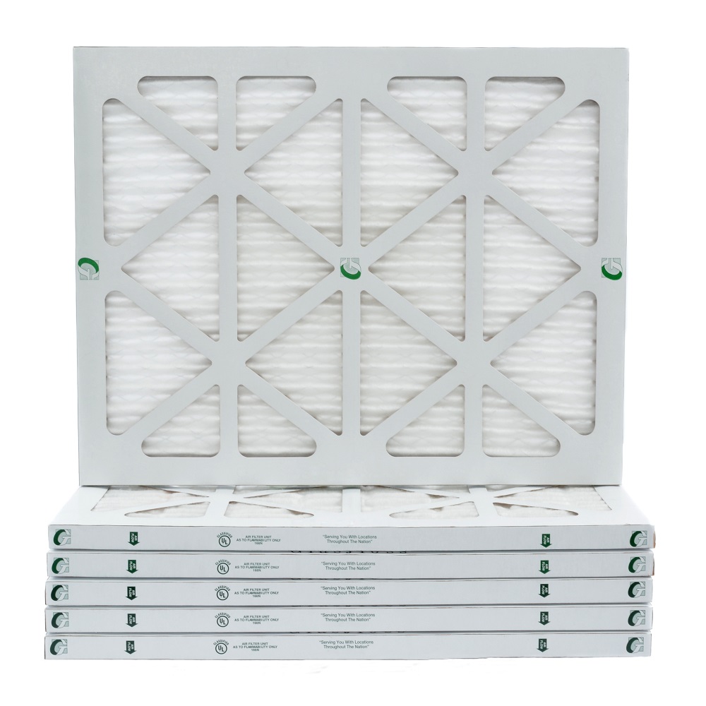 Glasfloss Industries 14x20x1 MERV 10 HVAC Air Filters.  Case of 12.   Actual Size: 13-1/2 x 19-1/2 x 7/8