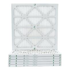Glasfloss Industries 20x24x1 MERV 10 HVAC Air Filters.  Box of 6.   Actual Size: 19-3/8 x 23-3/8 x 7/8