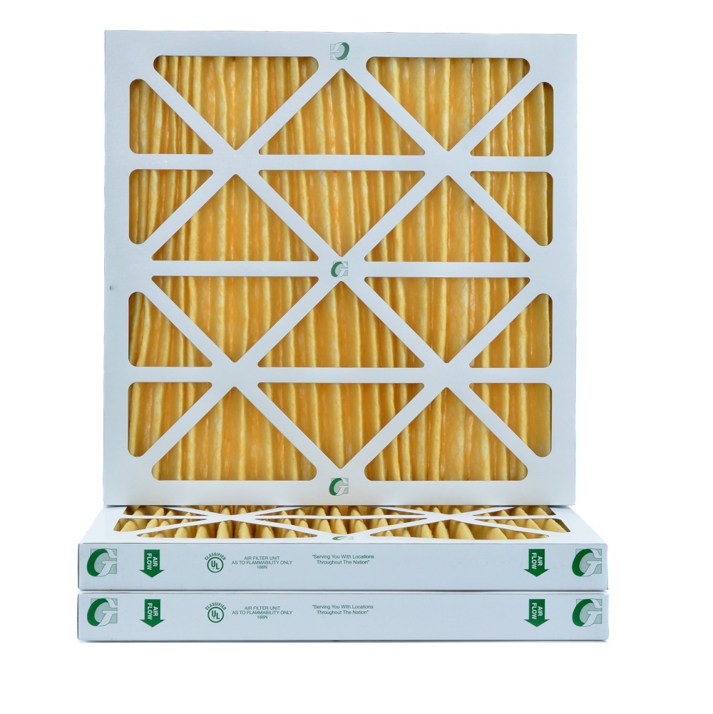 Glasfloss Industries 12x12x2 MERV 11 HVAC 2" Depth Air Filters.  Box of 3.   Actual Size: 11-1/2 x 11-1/2 x 1-3/4