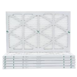Glasfloss Industries 14x30x1 MERV 13 HVAC Air Filters.  Box of 6.   Actual Size: 13-5/8 x 29-5/8 x 7/8