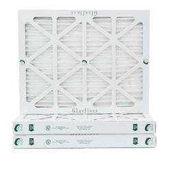 Glasfloss Industries 16x20x2 MERV 13 HVAC 2" Depth Air Filters.  Box of 3.   Actual Size: 15-1/2 x 19-1/2 x 1-3/4