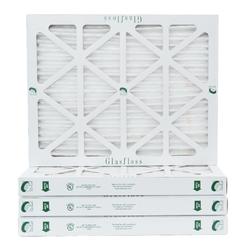 Glasfloss Industries 20x25x2 MERV 13 HVAC 2" Depth Air Filters.  Box of 6.   Actual Size: 19-1/2 x 24-1/2 x 1-3/4