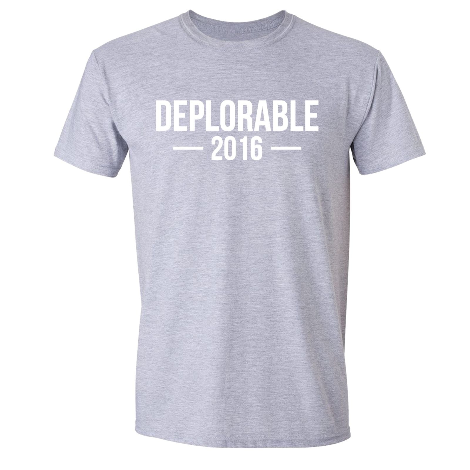 XtraFly Apparel Men's Deplorable 2016 America Election Crewneck Short Sleeve T-shirt