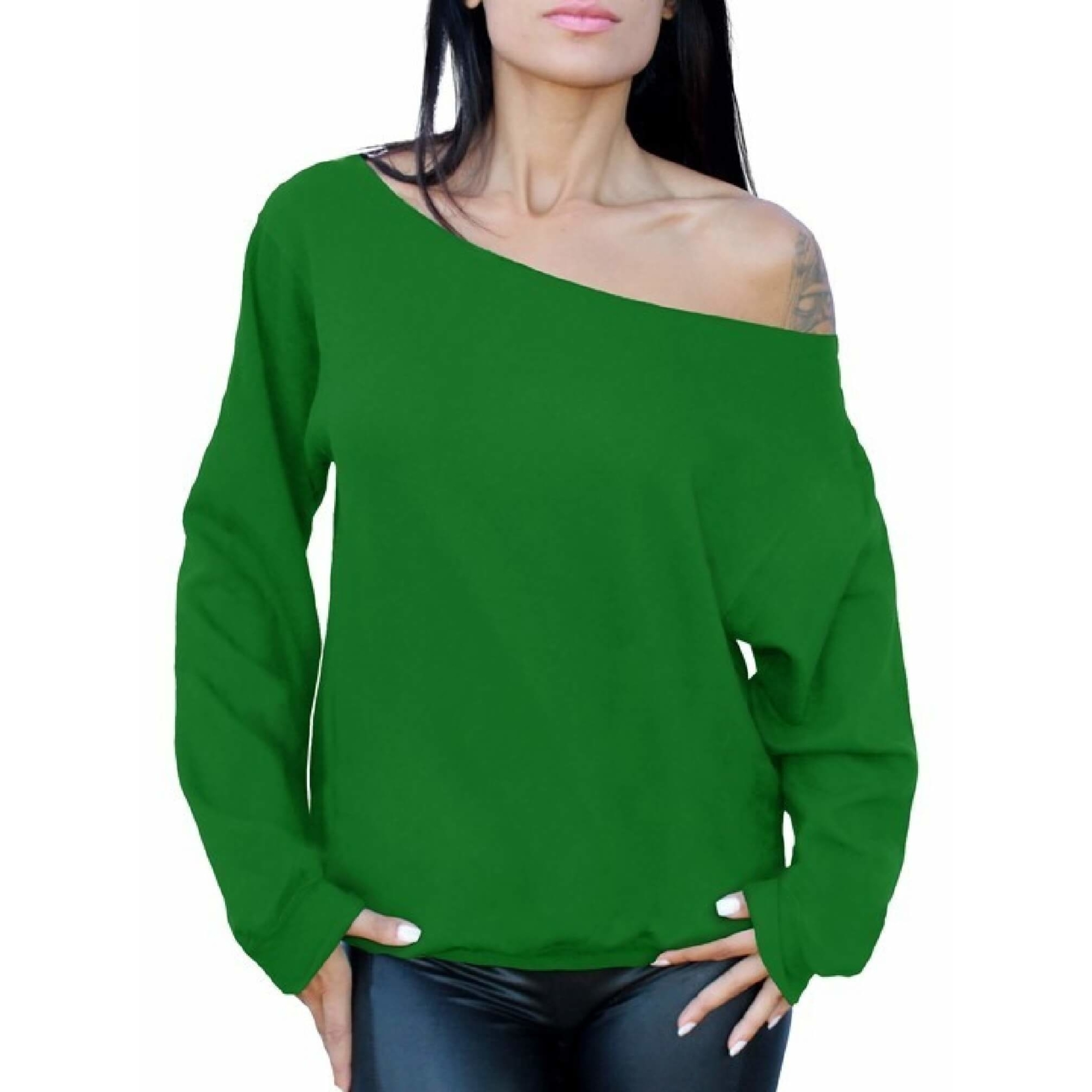 Awkward Styles Women's Off the Shoulder Slouchy Oversized Sweatshirt Sexy Off the Shoulder Sweater Pullover Off Shoulder Tops