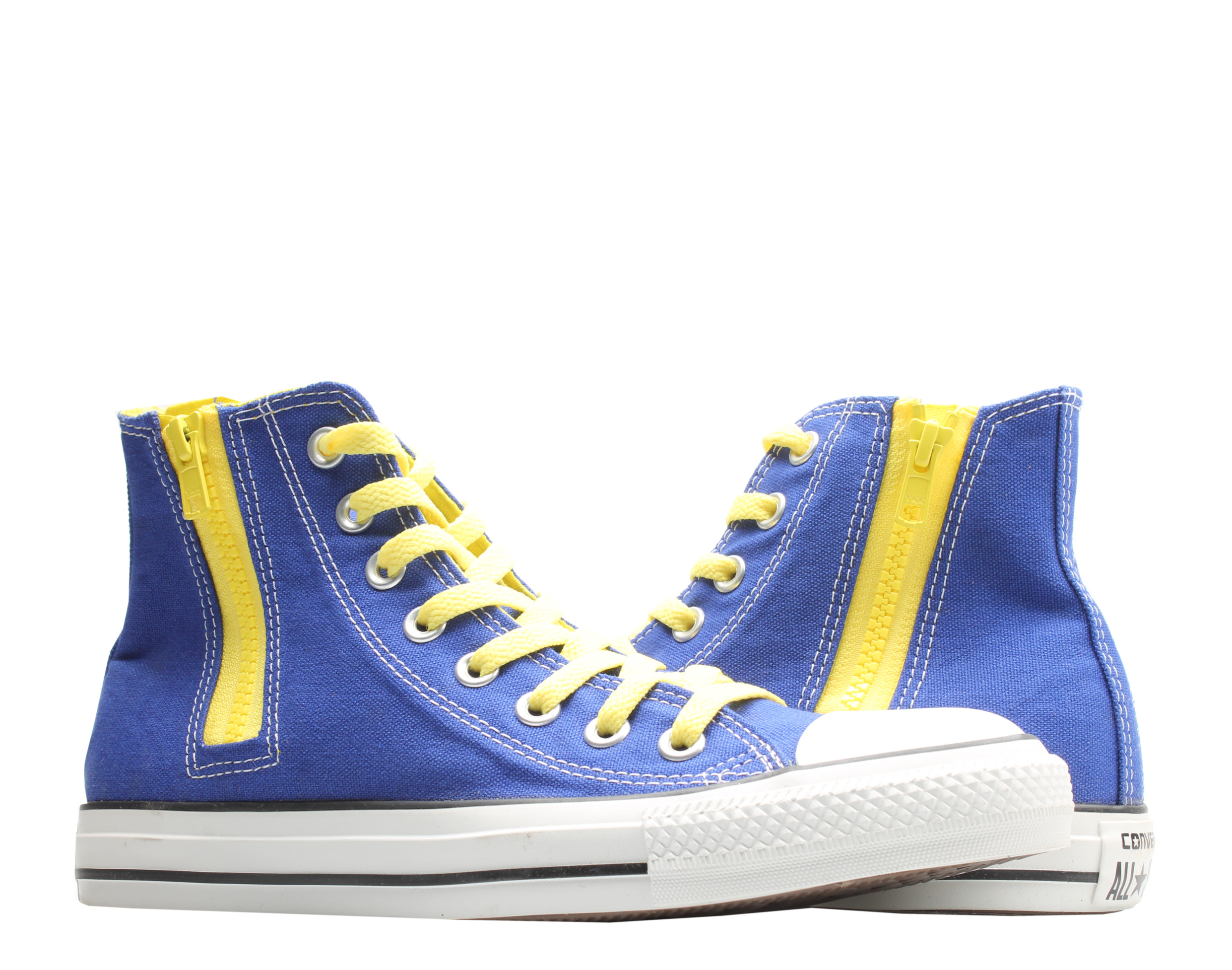 Converse Chuck Taylor All Star Side Zip Radio Blue/Yellow Hi Sneakers  142295C