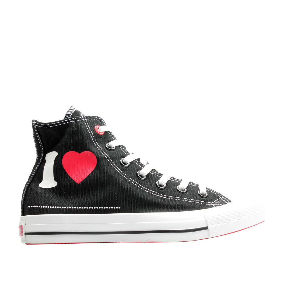 Converse Red Chuck Taylor All Star (Product) Red I Love Blk Hi Sneakers 113839