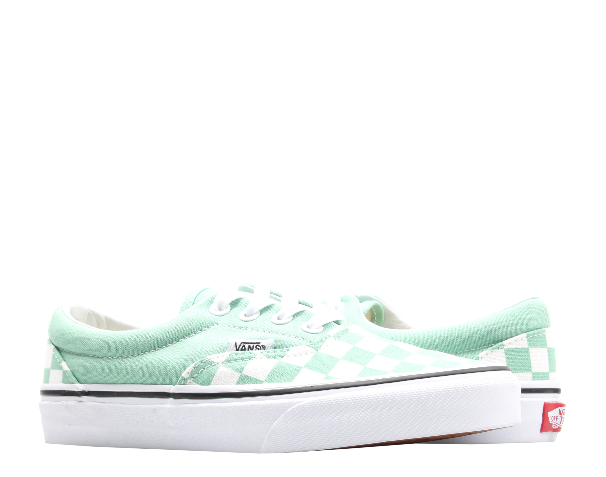 Vans Era Checkerboard Neptune Green/True White Low Top Sneakers VN0A38FRVOV