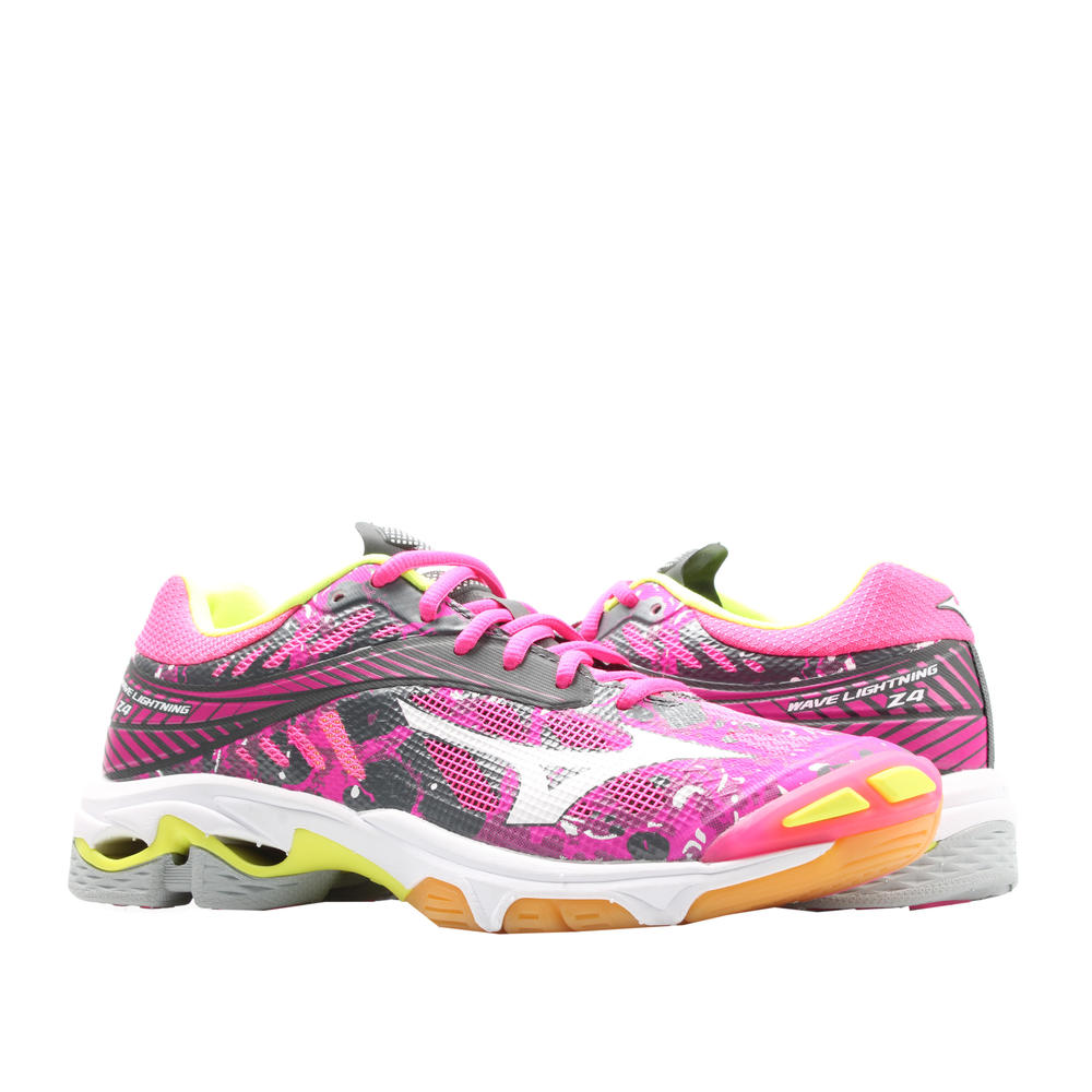 Mizuno Wave Lightning Z4 Pink/White/Iron Women's Volleyball Shoes V1GC180090