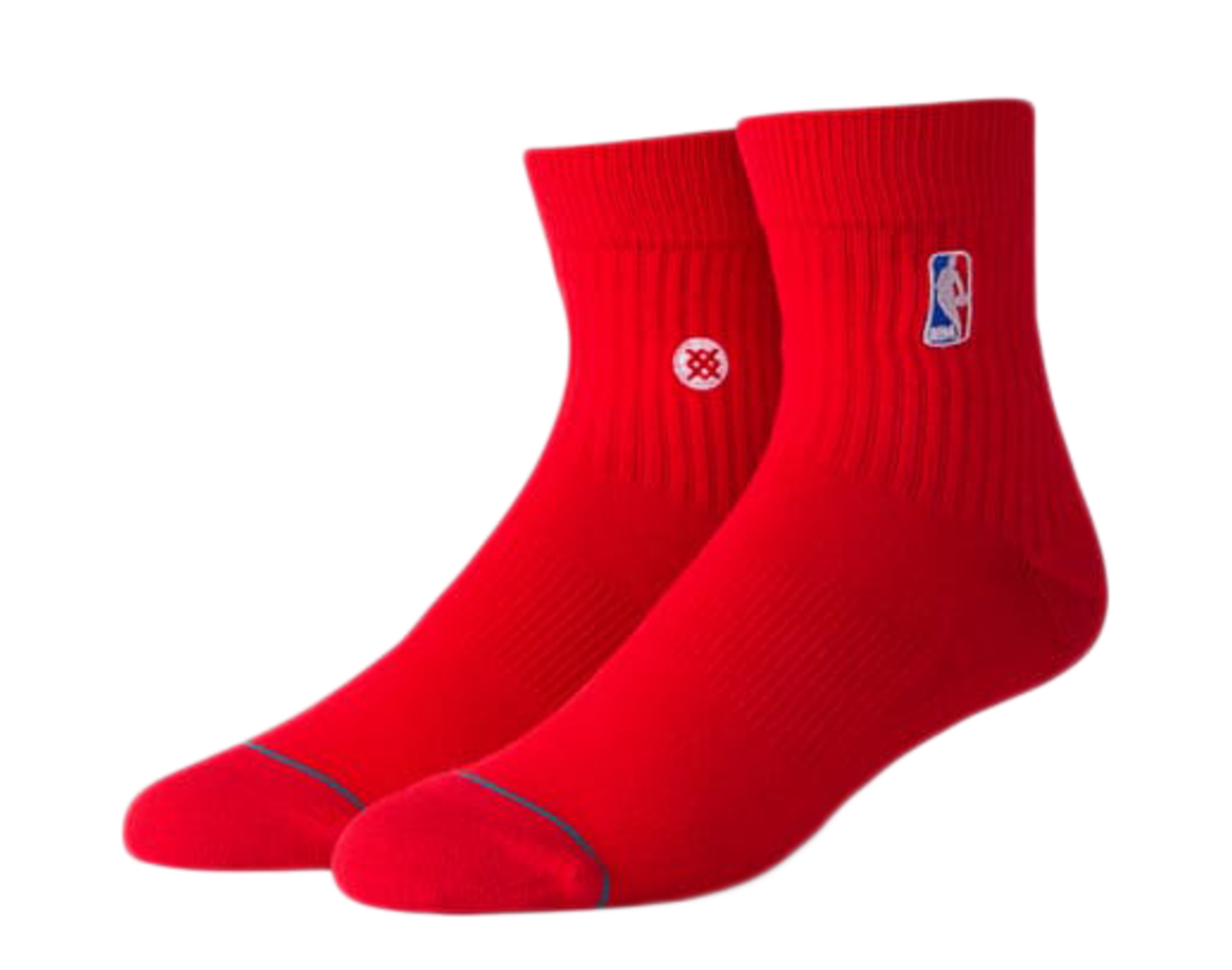Stance Casual NBA Logoman QTR Red Men's Ankle Socks M356D17LOG-RED