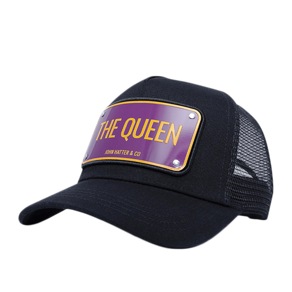 MOJ INC John Hatter & Co The Queen Black/Purple/Orange Trucker Hat 1019-BLACK