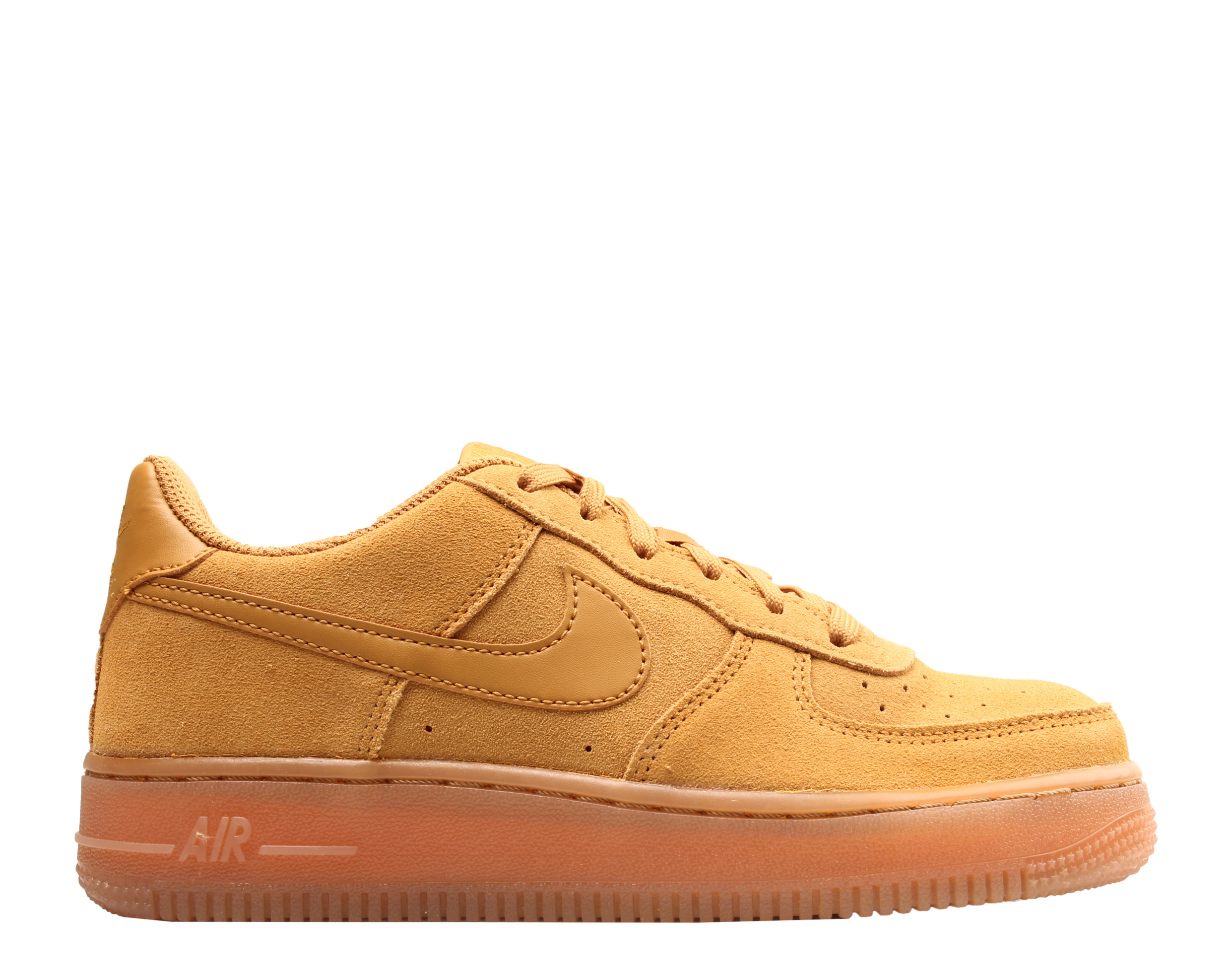 Nike Air Force 1 LV8 3 (GS) Wheat/Gum Light Brown Big Kids Shoes BQ5485-700