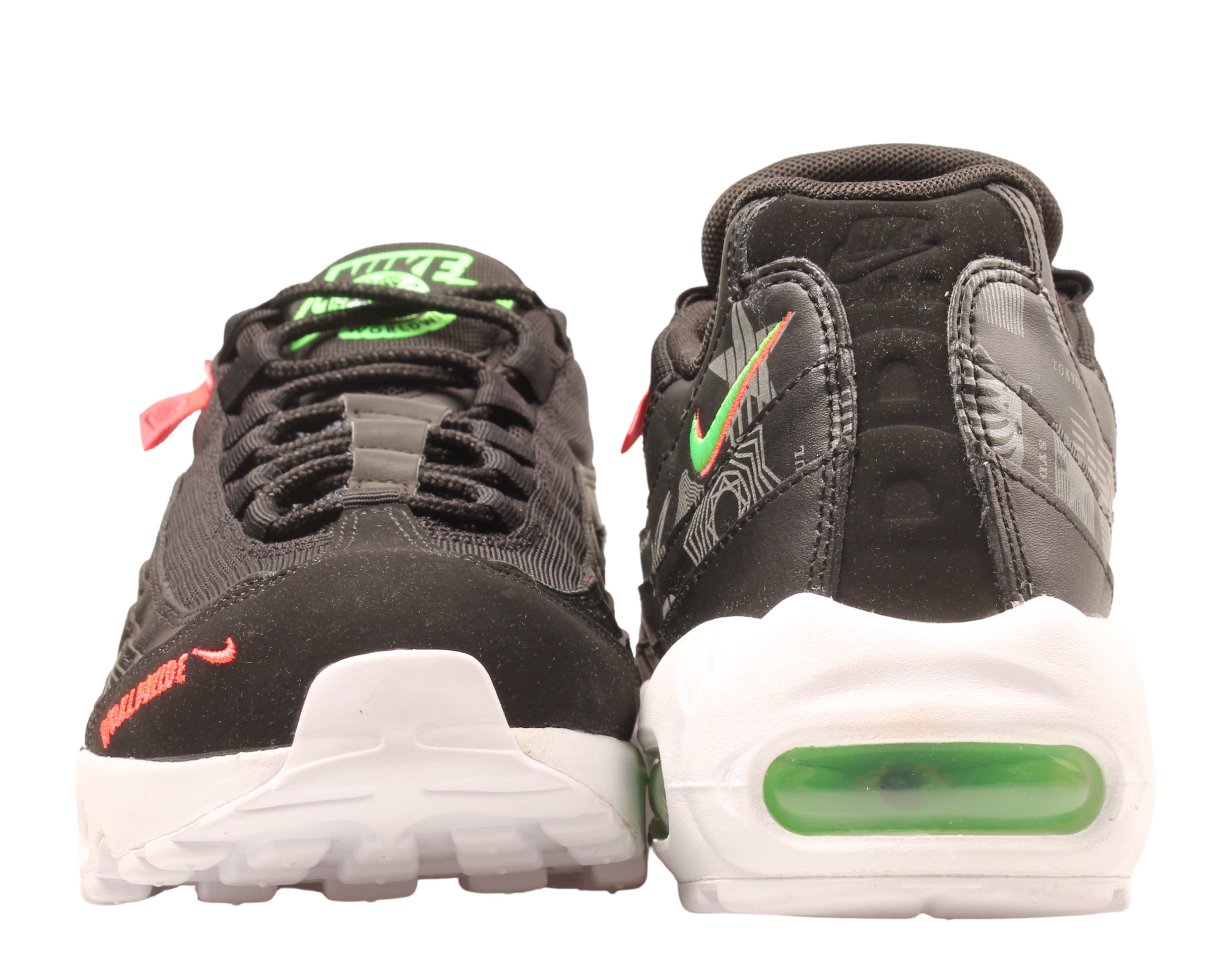 Nike Air Max 95 WW Black/White-Green Strike Men's Running Shoes CQ9743-001