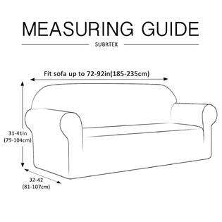 Subrtex 1 Piece Knit Jacquard Spandex Stretch Sofa Slipcovers High Piece Knit Jacquard Spandex Stretch