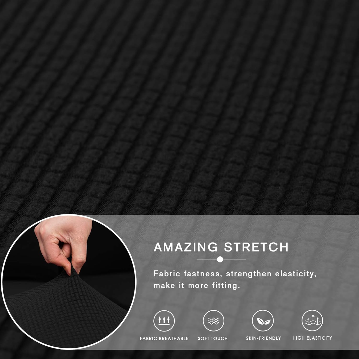 Subrtex 2 Pieces L Shaped Couch Covers Stretch Fabric Sectional Subrtex 2 Pieces L Shaped Couch Covers