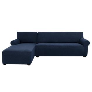 Subrtex 2 Pieces L Shaped Couch Covers Stretch Fabric Sectional Subrtex 2 Pieces L Shaped Couch Covers