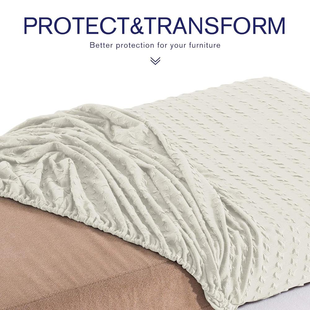 Subrtex Paper Crane Spandex Elastic Couch Cushion Covers Stretch Chair Slipcover Furniture Protector (Sofa Cushion)