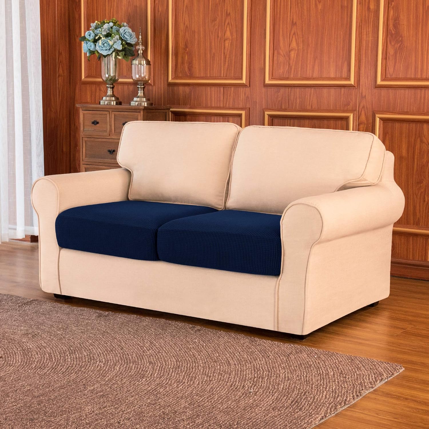 Subrtex Couch Slipcover RV Seater Slip Loveseat Stretch Durable Sofa