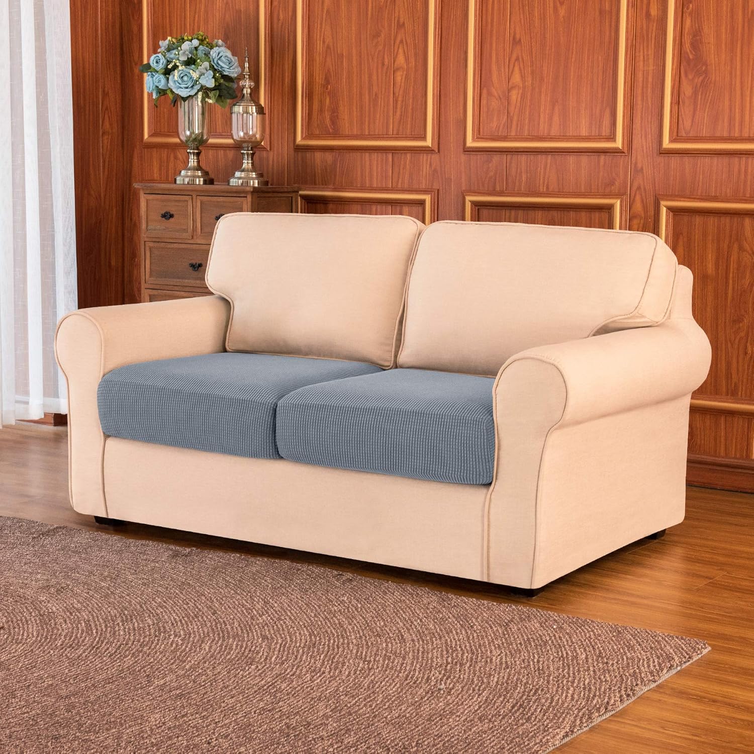 Subrtex Couch Slipcover RV Seater Slip Loveseat Stretch Durable Sofa