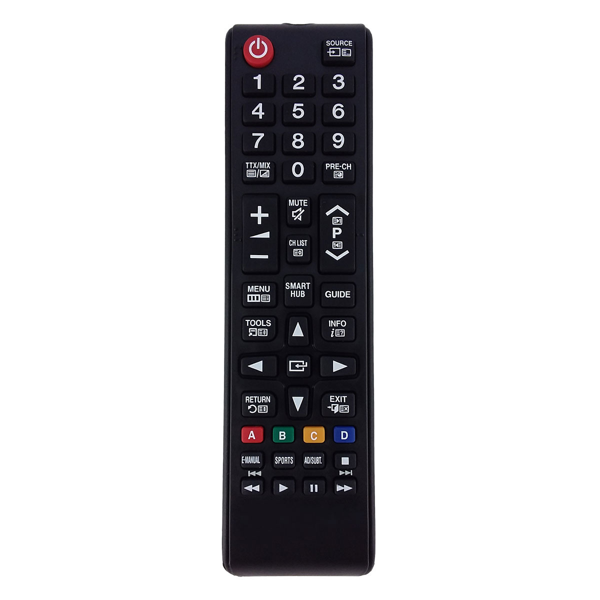 AuraBeam Replacement TV Remote Control for Samsung UE55H6400AYXZT Television