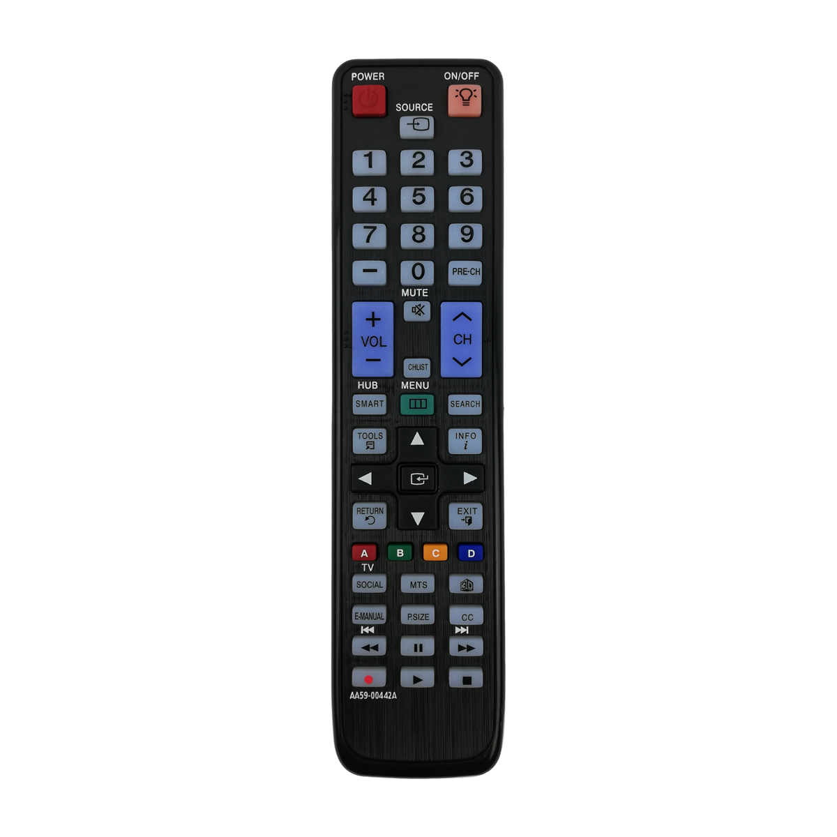 AuraBeam Replacement TV Remote Control for Samsung UA46D6600WM Television