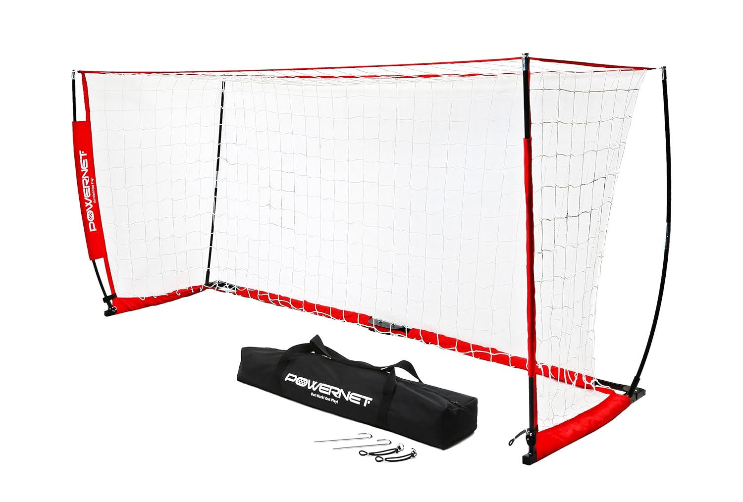 PowerNet 12x6 Soccer Goal - Bow Style Net (S001)