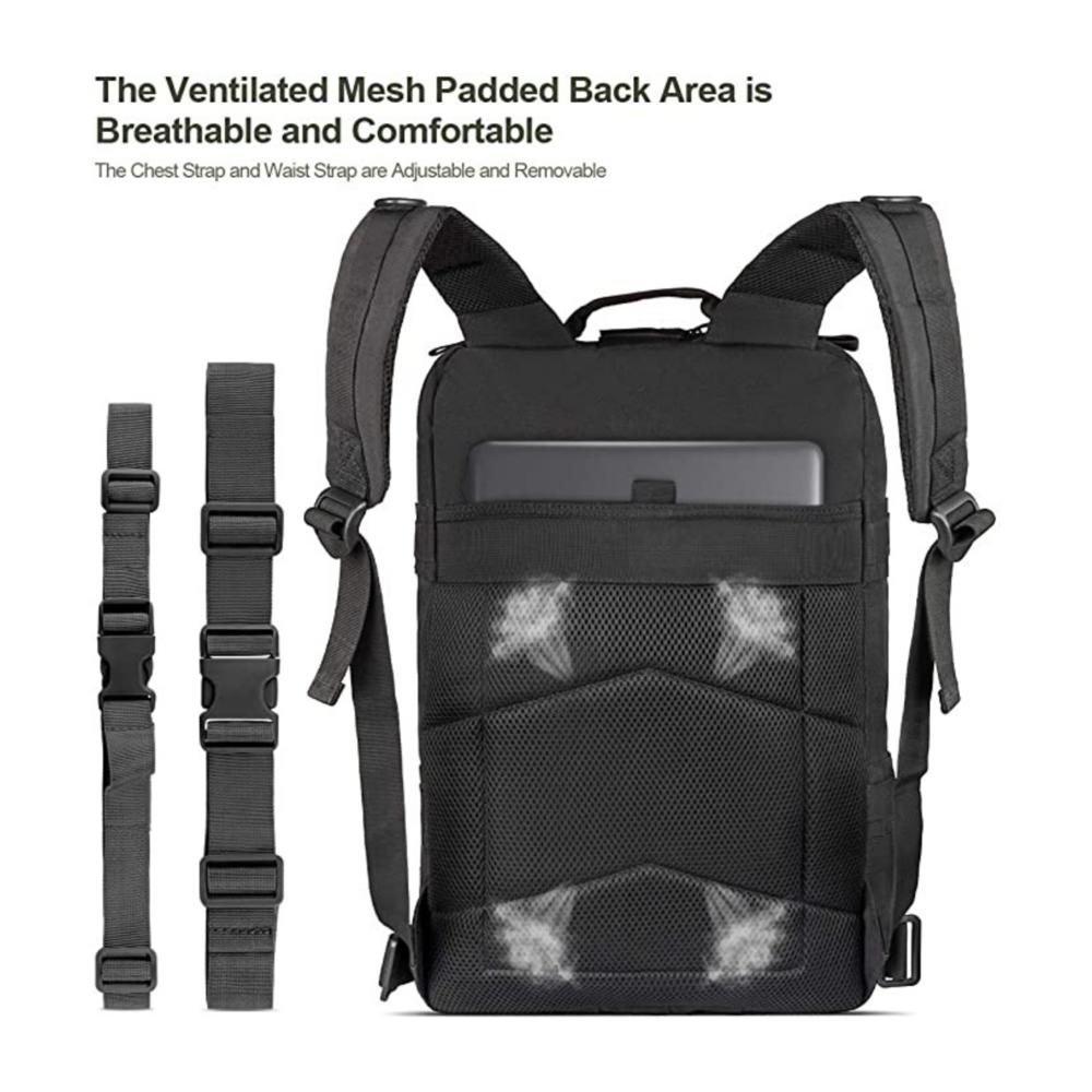 JupiterGear Military Tactical 25L Backpack Army Assault Pack Molle Bag Rucksack Range Bag